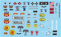 GOVERNMENT VEHICLES DECALS FOR 1:24 AND 1:25 SCALE MODEL CARS GOFER RACING U.S 