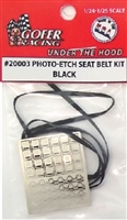 Photo Etch Seat Belt Kit - Black #20003