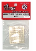 Photo Etch Seat Belt Kit White