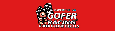 Gofer Racing Model Car Decals