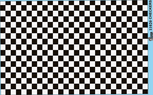 Checkered 3mm Scalextric Slot car sticker Model Race check decal adhesive vinyl 