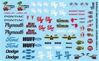 Slixx 8028 Gasser Mini Sheet #14 Drag Decal | 1/24 1/25 Scale Model Kit